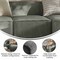 Flash Furniture Bridgetown Luxury Modular Sectional Sofa, Armless Center Seat, Dark Gray IS-IT2231-MC-DKGRY-GG - alternate 4